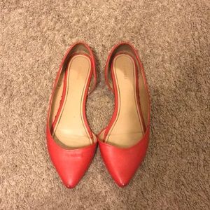 Bright red express flats